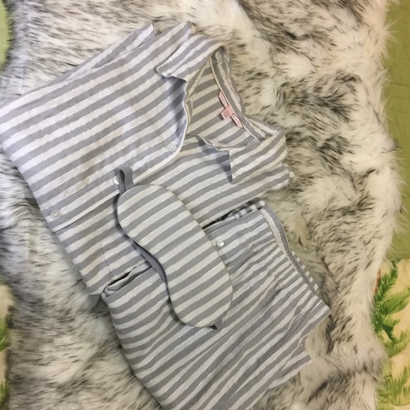 Victoria's Secret Other - VS Cotton PJ Set w/ Eye Mask Small Short Length